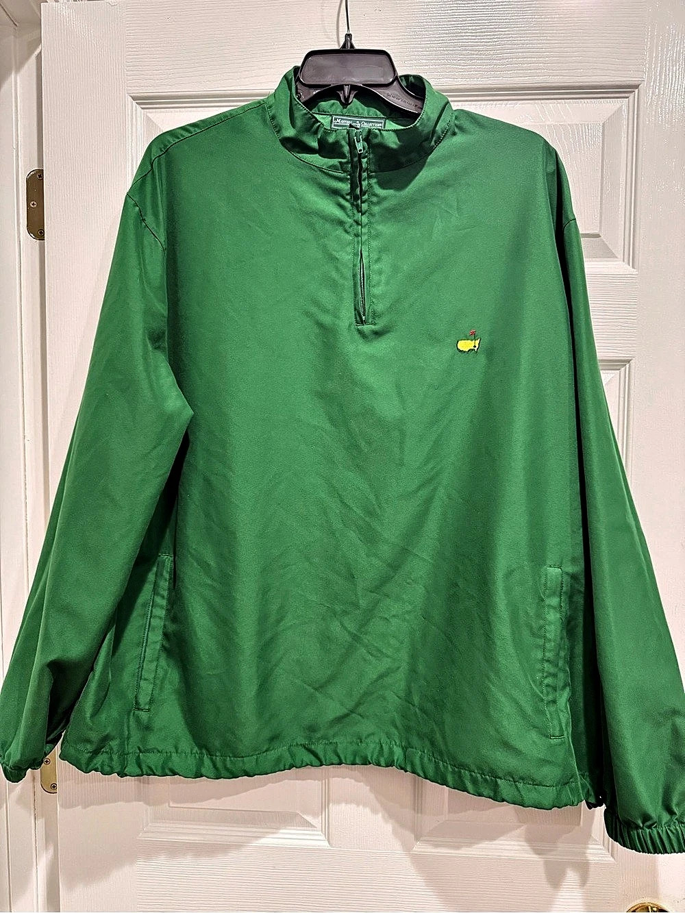 Masters Collection Quarter Zip Windshirt Jacket Green XL